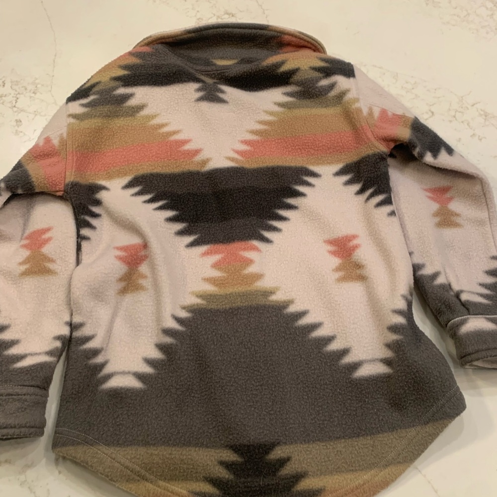 Aztec Patterned Fleece Jacket - Picture 3 of 3